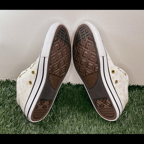 Converse Chuck Taylor AS, Street Slip, White Gold Kids Sneakers. - Picture 6 of 7